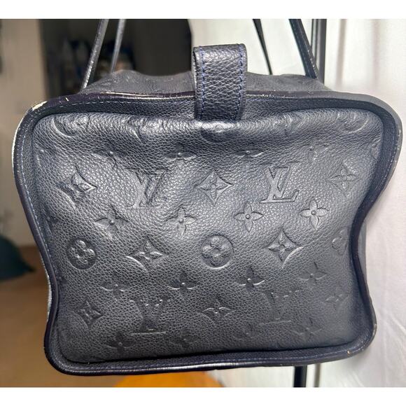 Louis Vuitton Monogram Empreinte Satchel Navy Leather Gold Hardware – Large - Picture 6 of 13